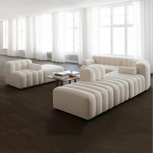 LuneluX_Home™ Sculptura Cloud Curved Sofa